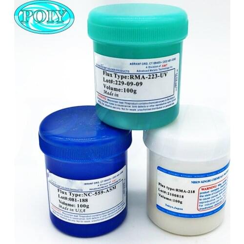 3PCS/Lot 100g Soldering Flux Solder Paste Grease BGA Solder Flux RMA 218.RMA-223-UV.NC-559-ASM for bga smt solder solding flux