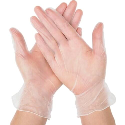 2/50/ 100 pcs Transparent Disposable Gloves Latex pvc Dishwashing/Kitchen/Work/Rubber/Garden/Food Gloves Universal