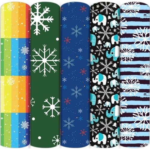 Snow Flowers Polyester Cotton Fabric Patchwork Tissue Sewing Doll Quilting Fabrics Needlework Material Home Textile,c16331