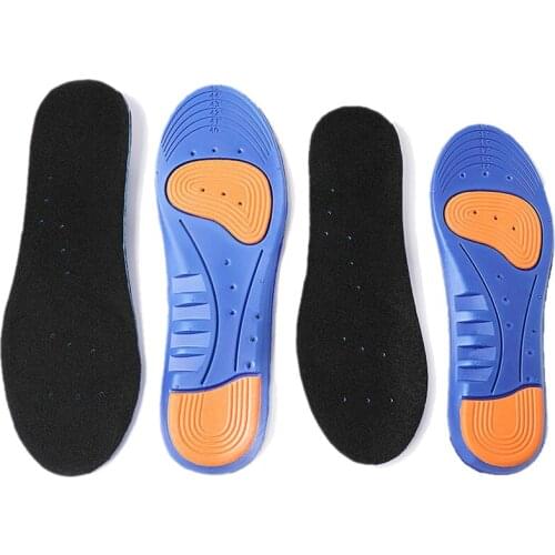 Running Insoles Unisex Non-Slip Outdoor Sport Running Shock Absorption Insole Cushion Shoes Deodorant Sole EVA Bottom Pad