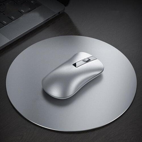 Ultra Thin Aluminum Mouse Pad Mat Hard Frosted Smooth Magic Mousead Double Side Waterproof Fast Accurate Control for Office Home