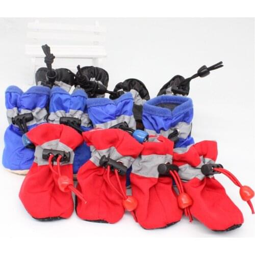 Waterproof Anti-slip Pet Shoes for Small Dogs Cats Chihuahua Yorkie Thick Snow Dog Boots Socks
