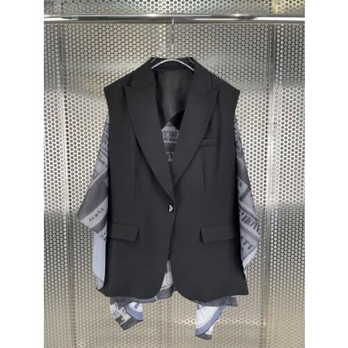 Fashion 2021SS Spring New Women Prints Patchwork Blazer Jacket Ladies Casual Coat Overcoat 2 Color Ddxgz2v 5.09