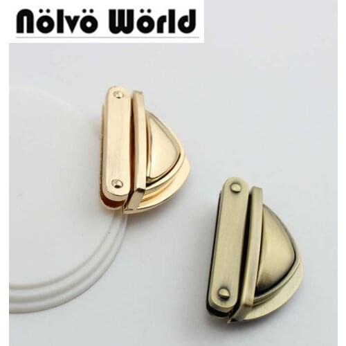 10sets 3 colors HOT fashion hexagon lock twist lock handbag handmade woman bag lock genuine leather Hardware Accessories