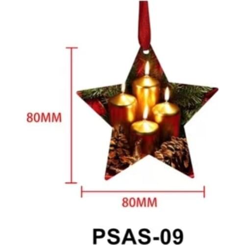 100pcs/lot Blank Sublimation Metal Pendant Tags DIY Printing Sublimation Ink Transfer paper Aluminum Christmas Ornament