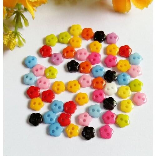 200PCS/lot About 6mm Plastic Mini Buttons for Craft Sewing Tools Decorative Buttons Scrapbooking Garment DIY Apparel