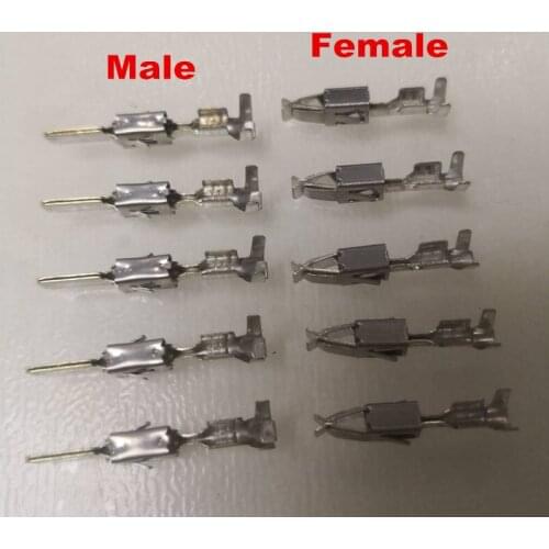 50sets/lot 3.5mm Male and Female Wire Terminal Crimp Terminal (Pins) For VW Skoda VAG Group VWConnector Plug