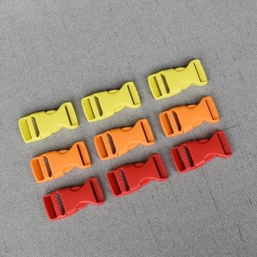 50 Pcs/Lot 25mm Plastic Release Buckle Strap For Bag Dog Collar Necklace Bracelet Paracord Mochila Sewing Accessory