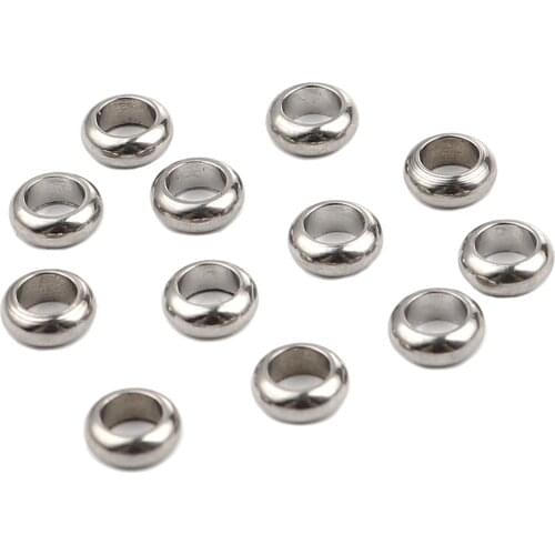8Seasons Fashion 0.9mm Stainless Steel Closed Soldered Jump Rings Round Silver Color DIY Earring Jewelry Findings 5mm Dia.,50PCs