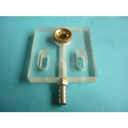 50 x50 x10mm Acrylic Water Jet Panel/ Water Spray Cooling Plate with Brass Nozzle, EDM Wire Cut High Speed Machine Wearing Parts