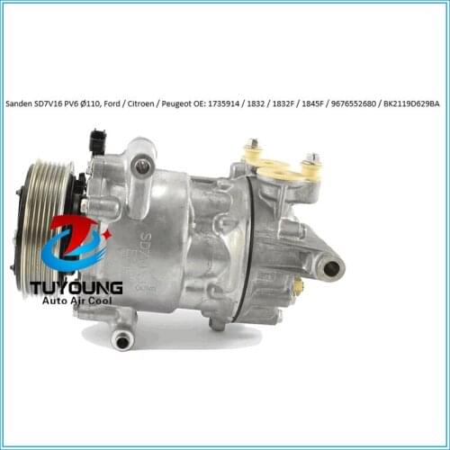 Auto air pump PN# 1735914 SD 1832f 9676552680 bk2119d629ba for Citroen Peugeot Ford Transit 7C1119D629AA 1578424 8FK351334401