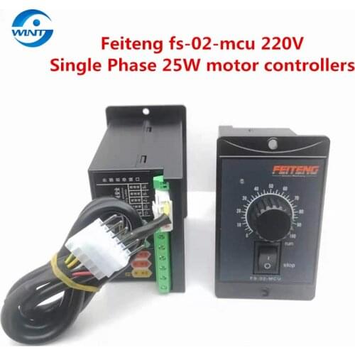 Freeshipping Feiteng FS-02-MCU 220 V Single Phase 25W Motor Speed Controllers