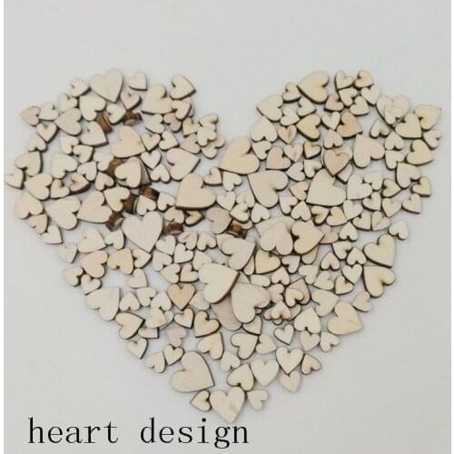 Wooden heart confetti mixed 6/8/10/12mm for Craft Wedding Party favor baby shower Decor DIY table crakers scatter sprinkles Wh