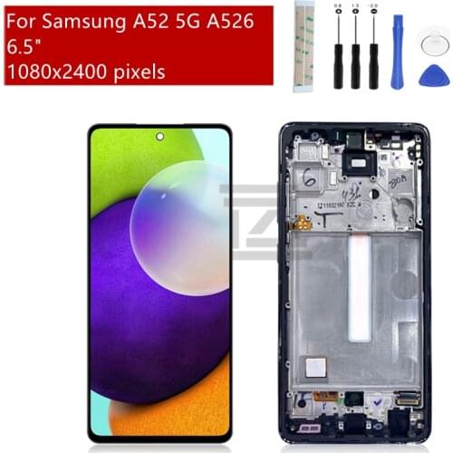 For Samsung Galaxy A52 5G LCD A526 Display Touch Screen Digitizer Assembly For SAMSUNG A526 LCD replacement Repair Parts 6.7"