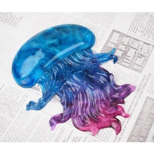Jellyfish Moulds Transparent Material Epoxy Mold Making Craft for Birthday Gift Casting Making Creative Ocean Creature