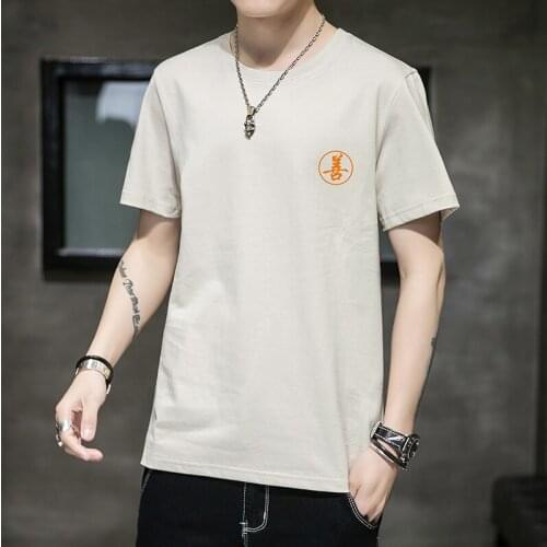 Men 2021 Summer New Casual O-Neck 100% Cotton Tee T-Shirts Men Fashion Streetwear Hip Hop Print Soft Tops Tee T Shirts Men 6XL