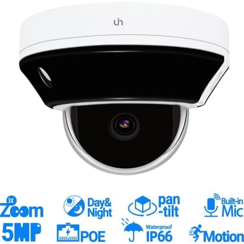 UIN 5MP IP PoE Optical 3X PTZ Camera 2.8 - 8Mm AF Lens IR 30m Motion Detection Surveillance Security Camera H.265 IPZY-25503SRW