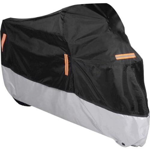 Joyila Waterproof Lightweight Motorcycle Cover Rainproof Dustproof Snowproof UV Protective for Outdoor Motorbike Rain Cover