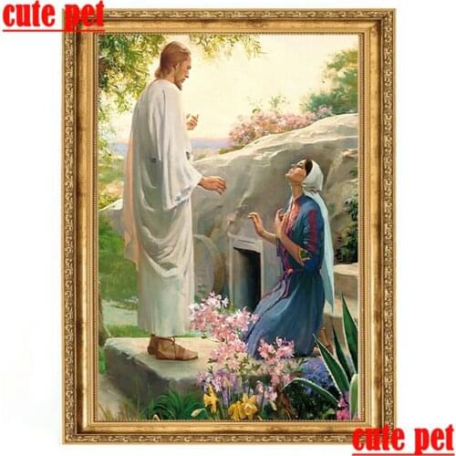 Jesus 100% Resin Diy Religion diamond painting wallpaper Full diamant embroidery mosaic No Frame Cross Stitch home decor gifts