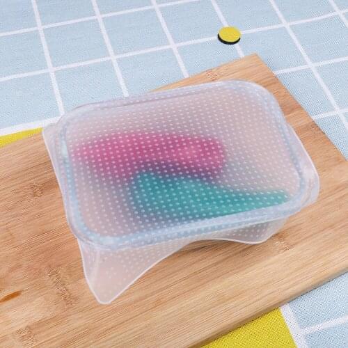 Kitchen Tools Food Storage Cover Bowl Cup Pad Silicone Wrap Seal Cover Fresh Keeping Lid Reusable Stretch Cling Film