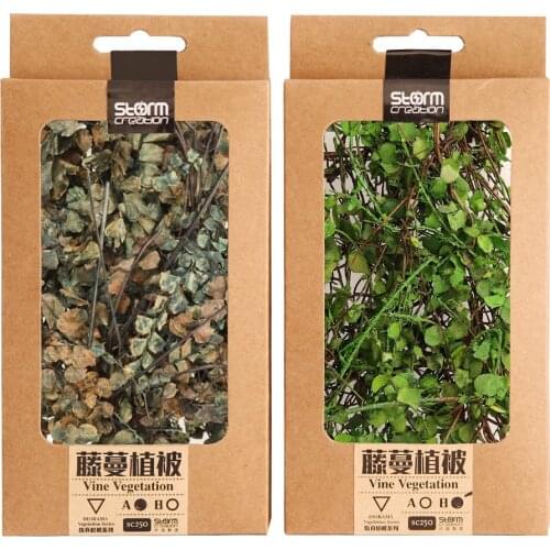 Vine Vegetation Model Simulation Leaf DIY Military Scene Creeper Plant Layout Doll House Decoration Miniature scene materials