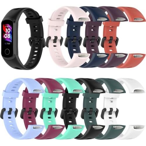 Soft Silicone Watchband Wrist Strap Smart Wristband for Huawei Honor 5i / Band 4 Sports Bracelet Accessories