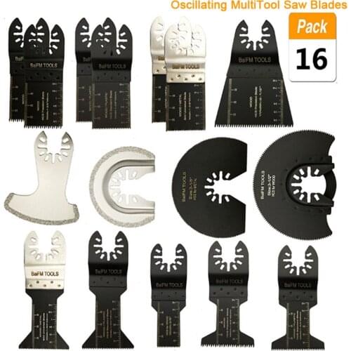 16 Pcs Oscillating Multi Tool Saw Blades For Renovator Power Tools for Fein Multimaster,Dremel,Electric tools Accessories