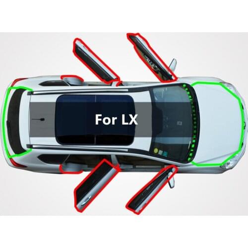 Applicable to Lexus LX car door edge crack dust-proof wind-water collision sound insulation and modified rubber seals