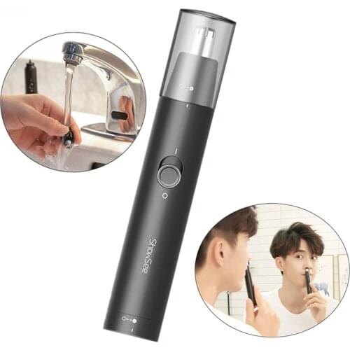 XIAOMI MIJIA SHOWSEE C1-BK Electric Nose Trimmers Portable Mini Ear Nose Hair Shaver Hair Clipper Waterproof Safe Removal Clean