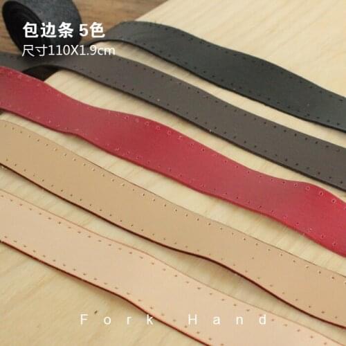 YESIKIMI Edge Belt For Bags DIY Bag Accessories Genuine Leather Replacement repair sewing trim for purse