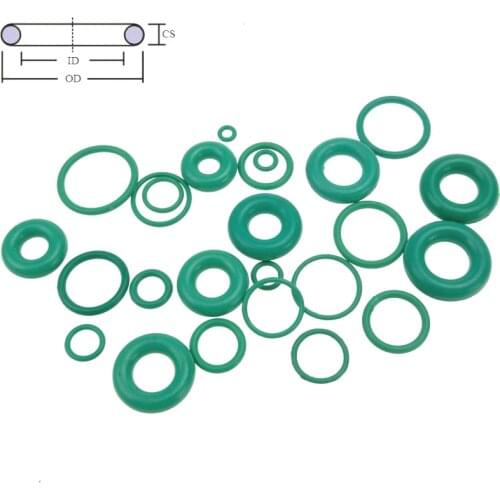 CS 1.5mm OD 4-50mm Green FKM Fluorine Rubber Oil Sealing Gasket O Ring