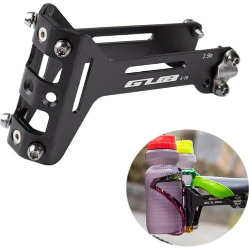 Bike Dual Water Bottle Cage Adapter Saddle Mount Seat Post Frame Rack