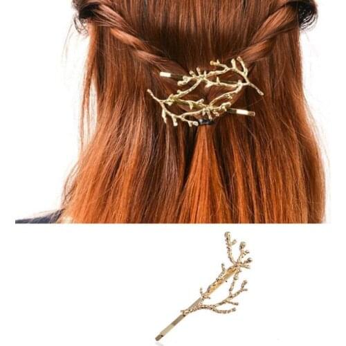 SMJEL Boho Chic Metal Tree Branch Hairpins Hair Clips Women Girls Wedding Hair Accessories Headwear Jewelry Hair Clip Pin