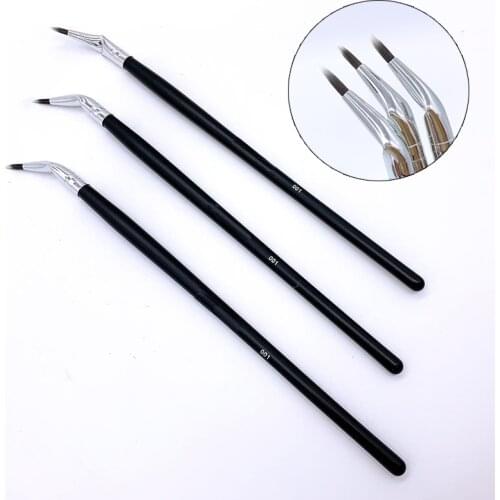 Womens Eyeliner Brush Angled Liner Makeup Brush Precision Thin Liquid Gel Eyeliner Eyeshadow Lip Brushes Reusable Makeup Tool