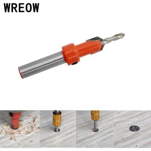 1PC Hss Countersink Drill Bit Screws Cutter Wood Hole Drills Bit Woodworking Countersinking round Shank Timber plastic Workin