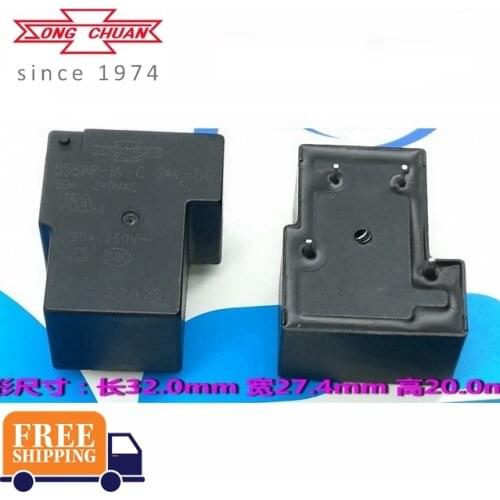 10PCS SONGCHUAN RELAY 855AP-1A-C 12VDC 24VDC 48VDC 4PIN 30A T90 Brand new and original relay
