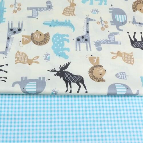 160CM*50CM animals cotton fabric sewing baby cloth infant linens kids bedding fabric cushion patchwork fabric tissue