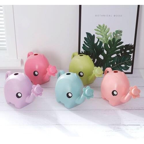 1L Outdoor Elephant Watering Can Home Patio Lawn Gardening Plant Outdoor Cute Cartoon Plastic Watering Can A1
