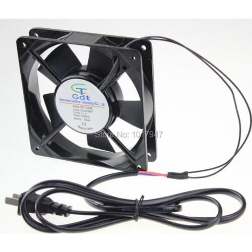 20 PCS Lot Gdstime 2Pin AC 220V 240V 12CM 12MM 120x120x25mm Industrial Ventilation Exhaust Cooling Fan