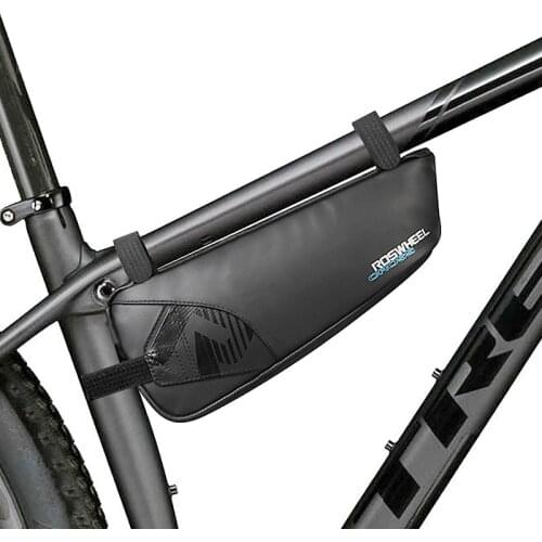 2018 New 1L Bag For Bicycle 1680D Nylon Fully Waterproof Top Upper Tube Bags Triangle Bike Cycling Saddle Bag Accessories