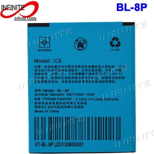 For Umi x2 Battery For UMI XII X II Bateria Batterij Accumulator AKKU BL-8P 2500mAh