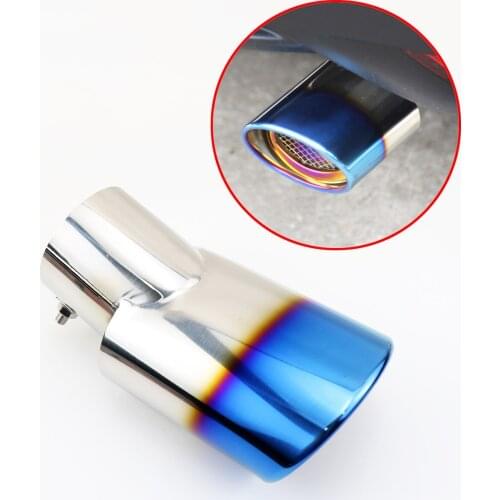 Car Rear Muffler Pipe Fit For Toyota Highlander Kluger 2014-2017 Part Tail End Exhaust Tip Cover Trim Accessories