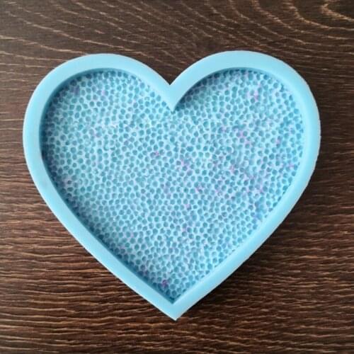 Diamond Texture Coaster Epoxy Resin Mold Cup Mat Silicone Mould DIY Crafts Tool