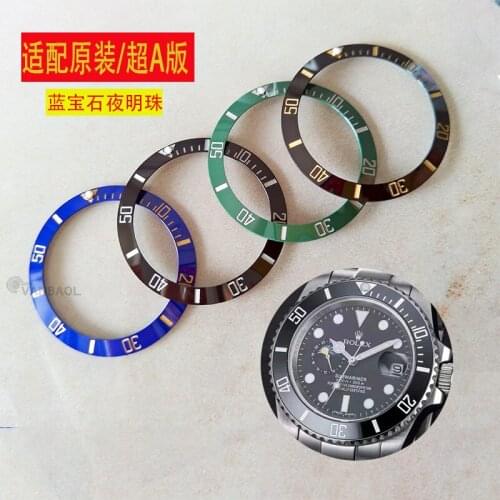 Black water ghost series ceramic watch ring scale ring watch accessories ceramic ring super A edition