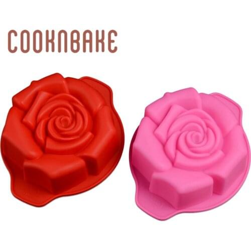 COOKNBAKE silicone mold for cake bakeware Flower small cake pastry form pudding Cake Decorating tool candle handmade soap mould