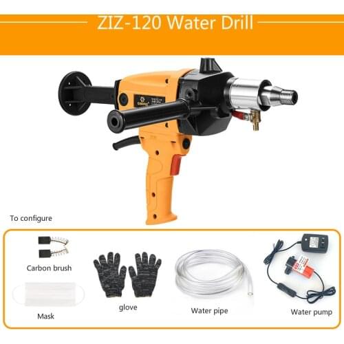 Electric tool. Water rigs. Industrial hand-hold concrete perforator