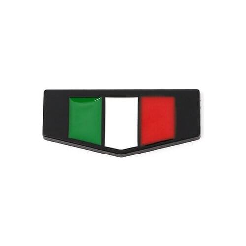 1pcs Black Metal Italy Italian Flag Car Fender Rear Emblem Badge Decal Sticker for auto accessories