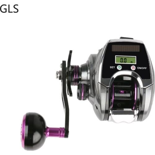 Baitcasting Fishing Reels 8.0:1 Gear Ratio Aluminium Alloy Spool Electric Count Wheel Ocean Boat Metal Bearing Bait Casting Reel