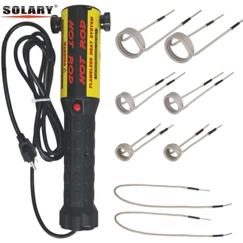 2020 New Magnetic Induction Heater with 8 Coils Bolt Heat Remover Tool Kit Screw Tool Bolt Remover Repair Machine Tool