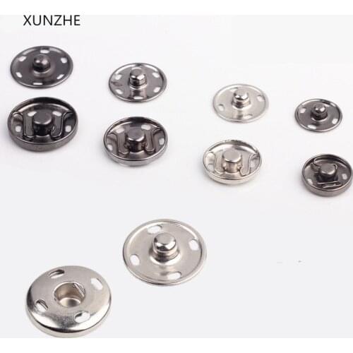 50set Pack Metal Press Studs Sewing Button Snap Fasteners Sewing Leather Craft Clothes Bags8.5mm,10mm,12mm,15mm,17mm19mm,21mm